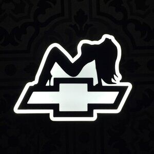 Chevrolet Bowtie Girl LED Lightbox Sign